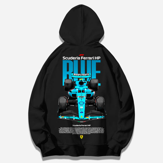 Blue Ferrari F1 Hoodie